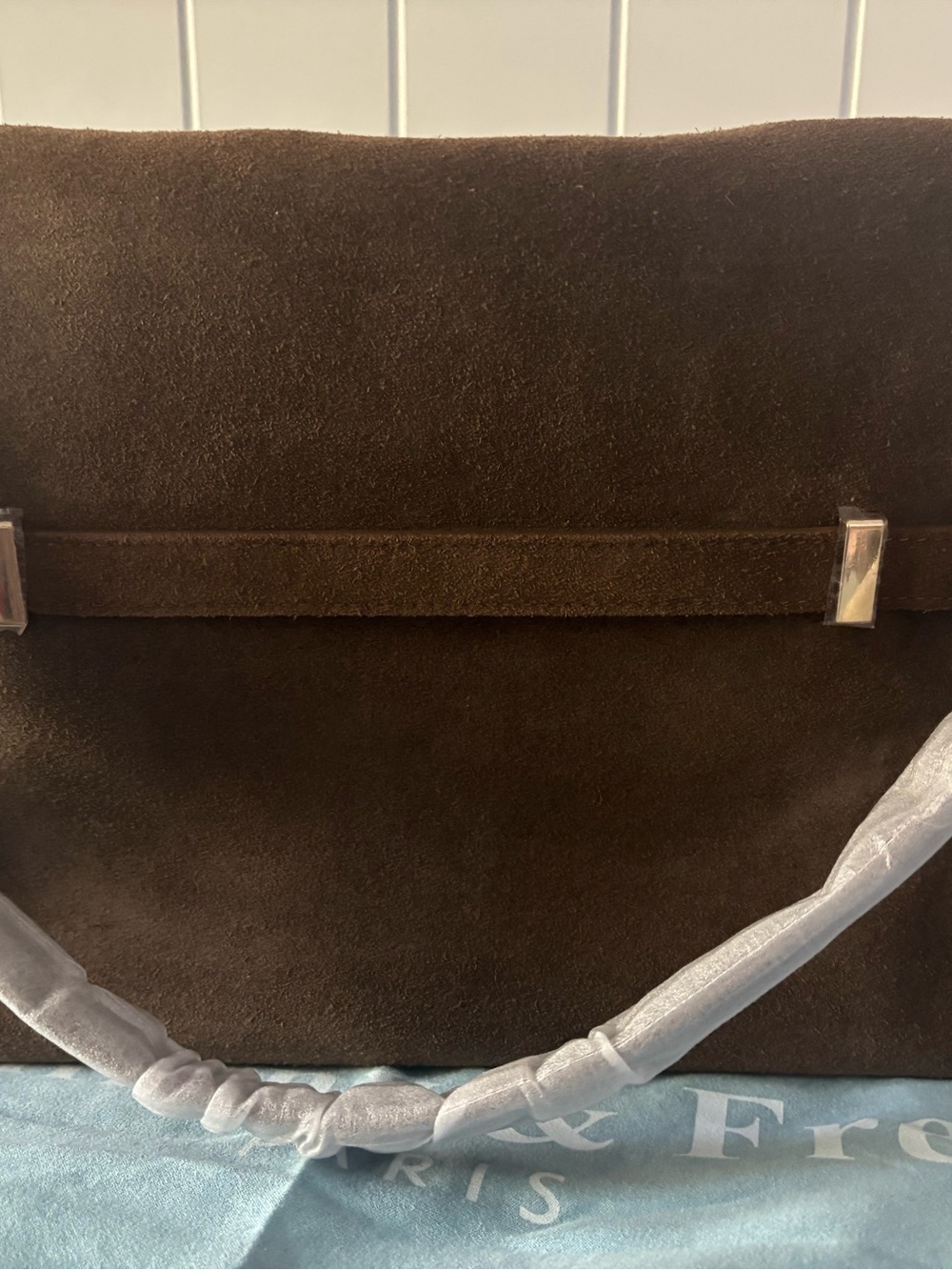 NWT brown suede shoulder bag - Picture 5 of 7